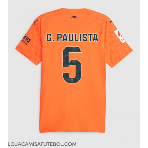 Camisa de Futebol Valencia Gabriel Paulista #5 Equipamento Alternativo 2023-24 Manga Curta